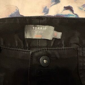 Torrid Black Jeggings Solid Fabric